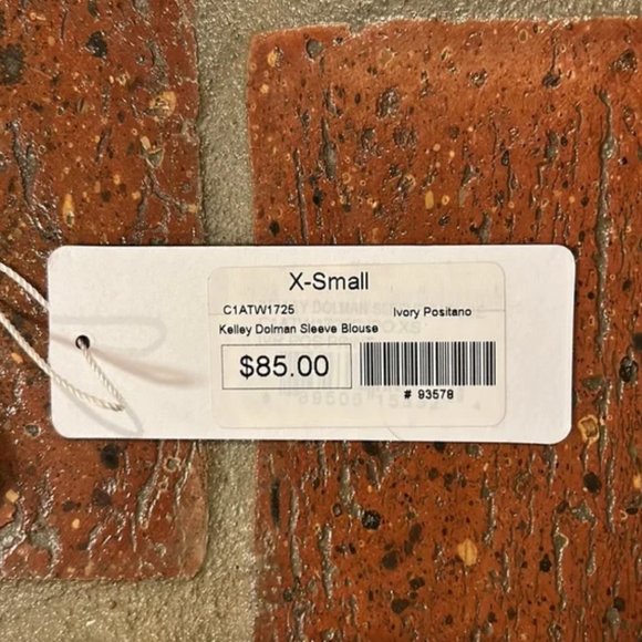 Anthropologie Elizabeth Crosby "Kelly " dolman sleeve top sz XS NWT - Picture 5 of 11